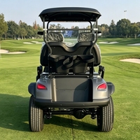 Voitures de golf utilitaires et de bonne qualité, deux places, 48 volts, électriques, avec pare-brise pliable et porte-sac pour le parcours de golf