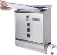 Ventes chaudes, nouvelle arrivée, boîtes aux lettres murales en métal, revêtement en poudre imperméable, durables, pour lettres