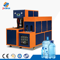 Machine de soufflage de bouteilles en plastique semi-automatique stable à cavité unique de 5 L pour ligne de production d'eau