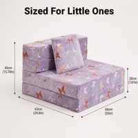 Canapé-lit modulaire moderne en mousse pliable pour enfants, imprimé papillon, en peluche, pour chambre d'enfant, salle de jeux, crèche