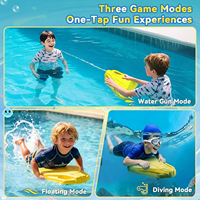 Planche à roulettes électrique Eahora pour enfants, jouets de piscine motorisés avec pistolet à eau, planche à roulettes motorisée 250W 60N