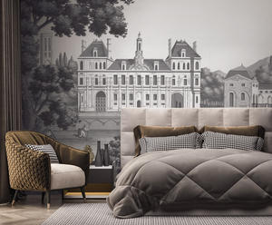 Personnalisé 3D Paysage Mural <span class=keywords><strong>Papier</strong></span> <span class=keywords><strong>Peint</strong></span> À La Main Plante Caractère Animal bâtiment Nuage Pont <span class=keywords><strong>Papier</strong></span> <span class=keywords><strong>Peint</strong></span> Pour <span class=keywords><strong>Papier</strong></span> <span class=keywords><strong>Peint</strong></span> - Product Image 2