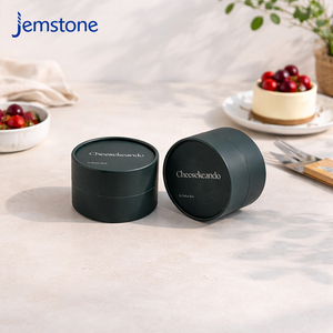 Custom Wholesale Biodegradable Oven Safe Baking Dessert Food Grade Cardboard Paper Tube <b>Packaging</b> Basque Cake Cylinder <b>Box</b> - Product Image 1