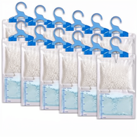 Lot de 12 sacs déshumidificateurs suspendus 500 ml, absorbeur d'humidité pour placard, déshumidificateur déshydratant, piège à condensation, anti-odeur