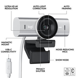 <span class=keywords><strong>Logitech</strong></span> MX <span class=keywords><strong>Brio</strong></span> Webcam streaming Ultra <span class=keywords><strong>HD</strong></span> <span class=keywords><strong>4K</strong></span> originale avec capteur d'image CMOS - Product Image 4