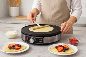 Crêpière Électrique Commerciale en Aluminium de 14 Pouces, Mini Crêpière Professionnelle, Prix d'Usine, Vente en Gros - Product Image 2