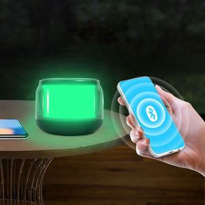 Mini haut-parleur RGB WW545 5W 800mAh 3.7V avec batterie rechargeable BT V5.0 sans fil transparent portable promotionnel - Product Image 2