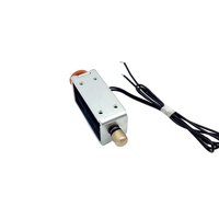 Électroaimant solénoïde à cadre ouvert DC 24V 5A 450g, type sécurité, rétraction à l'alimentation, éjection à la coupure, durée de vie 1-3 ans