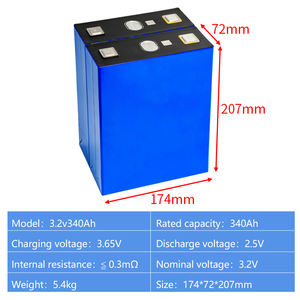 Lishen ev güneş enerjisi depolama sistemi yüksek kapasiteli 3.2V 340Ah Lifepo4 prizmatik lityum iyon piller 280Ah 300Ah 304Ah 314Ah - Product Image 2