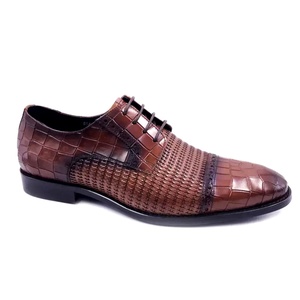 Chaussures habillées Oxford Derby en cuir véritable pour hommes, prix d'usine Dreamy Stark, vente en gros, chaussures habillées en cuir de vache - Product Image 2