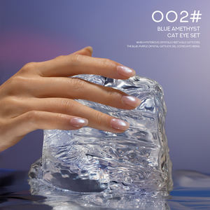 BBM Blue Amethyst Cat Eye Gel 2025 Eye Catcher LED Medusa Esmalte de uñas Pegamento Imán de cristal de larga duración Gel de uñas - Product Image 3