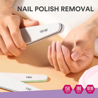 Ensemble de 6 limes à ongles professionnelles lavables, limes en émeri, lime zébrée, outil de manucure, bloc de polissage et de ponçage