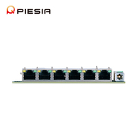 Carte mère industrielle Piesia AI Ultra 7 155U 155H Nano Itx 2 * DDR5 6 Lan 1 * COM X86 Pare-feu intégré pour robot IA