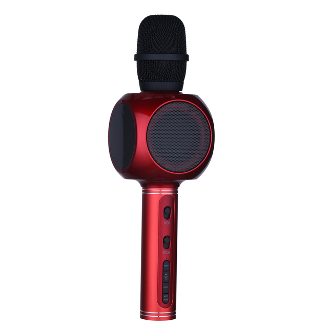 YS-60 New Item Lightweight Handheld 1500mah USB/TF/ACC/Tone Karaoke Microphone Wireless Speaker for Kids