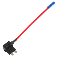 Kit de câblage pour dashcam ATO/ATC ACU, support de fusible à lame avec circuit ajouteur, fil rouge 16AWG