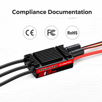 Hobbywing SkyWalker 120A V2 ESC sans balais avec UBEC intégré 5V 5A 3-8S LiPo pour avions RC à voilure fixe, VTOL, multirotors, drones UAV