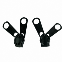 10 #   Tirette de fermeture éclair double avec curseur à verrouillage automatique, sans nickel, en nylon, réparation de fermeture éclair, marque WEIFA, pour vêtements et accessoires textiles de maison