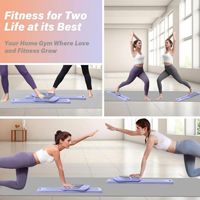 Plateforme de Pilates multifonctionnelle commerciale avec poignées antidérapantes et cordes, pliable pour entraînement musculaire à domicile et pompes