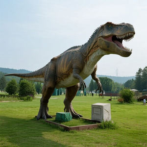 Pour <span class=keywords><strong>Jurassic</strong></span> <span class=keywords><strong>Park</strong></span> modèle Tyrannosaurus Rex animatronique d'intérieur grandeur nature pour les parcs à thème de centre commercial - Product Image 2