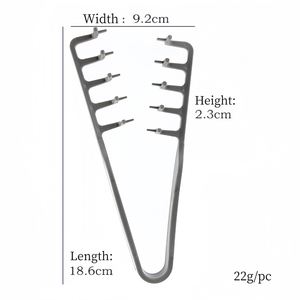 थोक आयनिक फैशन वी-आकार मालिश कंघी की बनावट चौड़े दांत कर्ली बालों की बनावट स्टाइल हेयरब्रश - Product Image 5