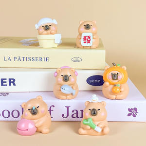 Figuras de Acción de PVC de Capibara <span class=keywords><strong>Anime</strong></span>, Estilo Diario, Pequeñas, Sencillas, Lindas, de Nutria, Feo Lindo, Populares en Internet, Juguetes de Moda, Caja Sorpresa - Product Image 5