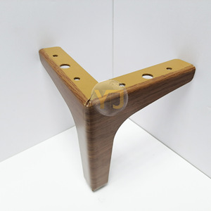 Wood Grain Three Pronged <b>Sofa</b> <b>Legs</b> 100MM 130MM 150MM 170MM Carbon Steel Modern Design Easy Installation - Product Image 4