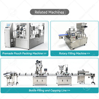 Machine de remplissage et de bouchage entièrement automatique OCEAN pour sachets souples Doypack avec bec verseur, pour liquides, eau et lait