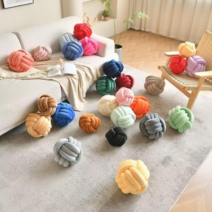 <span class=keywords><strong>Coussin</strong></span> Boule Décoratif Noué en Gros pour Canapé Chaise Maison Lit Esthétique <span class=keywords><strong>Rond</strong></span> en Velours - Product Image 1