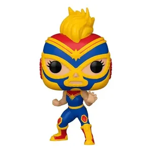 Per il Funko Pop! Lucha capitan Marvel #710 Action figure in PVC Set ODM Cartoona militare modello giocattolo in scatola per la modellazione di pupazzi - Product Image 2