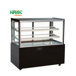 Réfrigérateur commercial de vitrine de gâteau de refroidissement à l'air multicouche à double température d'acier inoxydable pour la boulangerie de supermarché - Product Image 2