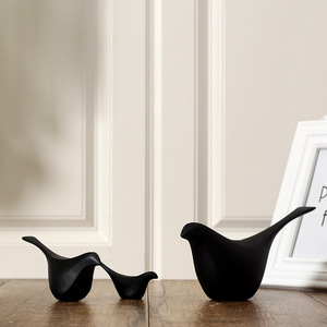 Juego de Adornos de Pájaros de Cerámica, Decoración Minimalista para el Hogar, Adorno de Mesa para Sala de Estar - Product Image 2