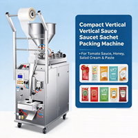 Machine d'emballage entièrement automatique pour sachets de ketchup, pâte de fruits, pulpe de fruits, confiture de fruits, sauce chili et liquides visqueux