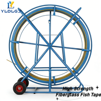 YILI Tige de guidage en fibre de verre premium 6mm*150m, non conductrice, avec jauge de longueur, pour travaux électriques souterrains