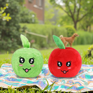 Jouets en peluche interactifs pour chiens, doux, personnalisés, de petite taille, en forme de poire et de pomme, écologiques, simples et tendance, directement de l'usine - Product Image 5