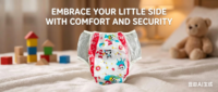 Lot de 2 culottes absorbantes ABDL en PVC imperméable imprimé, couvre-couches réutilisables anti-fuites pour l'incontinence