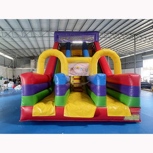 Đôi làn nhảy khô <span class=keywords><strong>Inflatable</strong></span> Bouncer trượt <span class=keywords><strong>Combo</strong></span> với Blower PVC Đảng cho thuê bao gồm bộ dụng cụ sửa chữa - Product Image 2