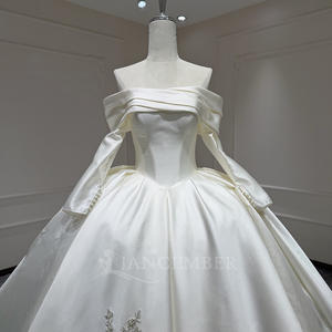 <span class=keywords><strong>Robe</strong></span> de mariée sans bretelles Xx50 avec broderie de sequins et dos lacé pour cérémonie <span class=keywords><strong>civile</strong></span> Vestido De Noiva Jancember - Product Image 3