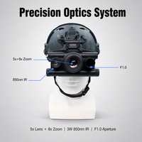 Jumelles de vision nocturne 4K, résolution photo 40MP, lumière tactique SOS, utilisation jour/nuit, grossissement 5X, portée 600m, professionnelles