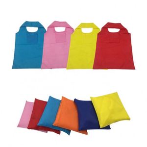 Custom Logo Printed <b>Reusable</b> Tote Supermarket Nylon Foldable Waterproof Polyester Shopping <b>Bag</b> - Product Image 1