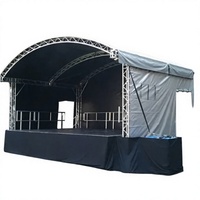 Aluminium 6061-T6 couleur argent certifié CE, garantie 1 an, assemblage rapide pour cabine DJ, système de sonorisation et petite scène