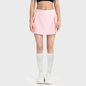 2024 Neues Design Frauen Falten röcke mit hoher Taille Athletic Workout Yoga Shorts Atmungsaktive, schnell trocknende Golf röcke mit Taschen - Product Image 3