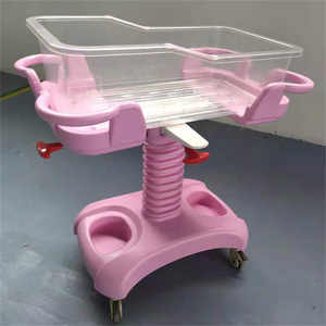 Carrito de Cuna para Bebés ABS Medical, Cama de <span class=keywords><strong>Hospital</strong></span> para Recién Nacidos con Cuna Transparente y <span class=keywords><strong>Cesta</strong></span> de Almacenamiento - Product Image 1
