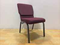 Chaises de pupitre empilables en métal rembourrées économiques pour les pasteurs - Utilisation à domicile, au bureau et à l'hôpital