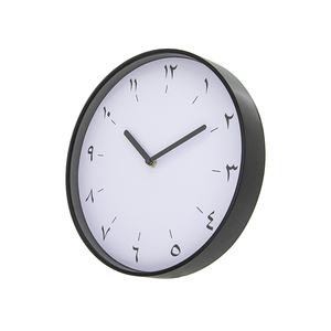 Black <b>Plastic</b> Azan Clock Islamic for Home Decor with Calligraphy Clock Face - Product Image 2