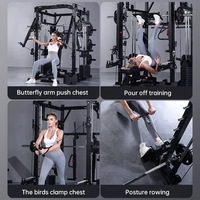 Machine Smith multifonctionnelle pour la maison, rack de musculation pour le renforcement des muscles centraux et le développement de la force
