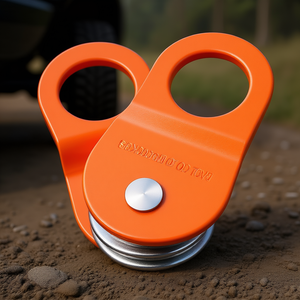 Galet de récupération robuste 10 tonnes (22 000 lbs) en acier pour guincho, crochet de remorquage tout-terrain pour camion, VTT, UTV - Product Image 2