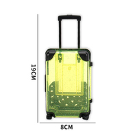 PD TOYS Boîte de rangement mini valise roulante en plastique ABS recyclable, forme unique pour bonbons, cosmétiques, bijoux, collations - Jouet