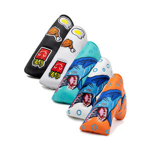 Custom Embroidery Premium Leather Strong Magnetic Closure Golf <b>Putter</b> Headcover Colorful Cute Golf Blade <b>Putter</b> <b>Cover</b> - Product Image 1
