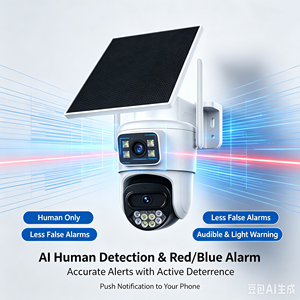 Caméra solaire Wistino AOV avec carte SIM 4G, détection de mouvement, enregistrement continu, surveillance en ligne 24h/24, étanche IP66 - Product Image 4