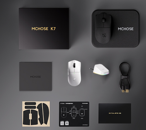 MCHOSE K7Ultra <b>Wireless</b> Lightweight Gaming and Office <b>Mouse</b>, 3950 Triple-Mode <b>Mouse</b> <b>Mouse</b> - Product Image 2